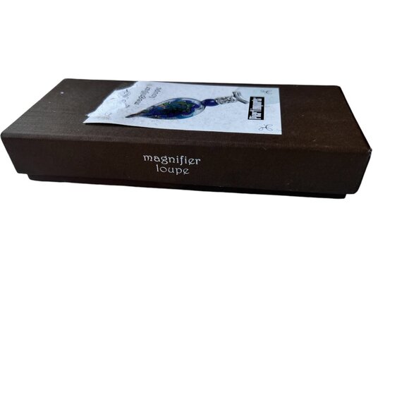 Blown Glass Handle Magnifier Padded Box Pier One - Picture 7 of 10